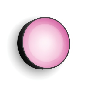 Aplica de exterior Philips Hue Daylo, 950lm, negru, lumina colorata si alba, dimmabila