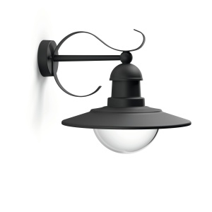 Aplica de perete exterior Philips Topiary E27 IP44 neagra dimmabila - Img 2