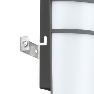 Aplica de perete LED Eglo Breganzo, 2 surse, IP44, antracit, design modern - Img 5