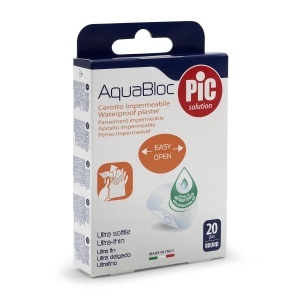 Aposito Antibacterian Pic Aquabloc Redondo 20U, Flexibil, Durabil, Material Calitativ