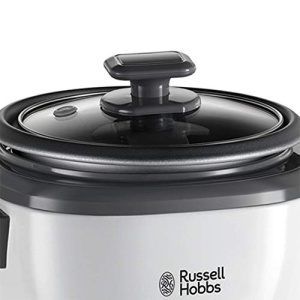 Aragaz de orez Russell Hobbs mic [mediu] 0,8 l incl. insertie pentru abur (functie de mentinere la cald, oala de gatit cu acoperire antiaderenta, lingura de orez si ceasca de masurare, aragaz lent pentru legume si peste etc.) 27030-56 - Img 6