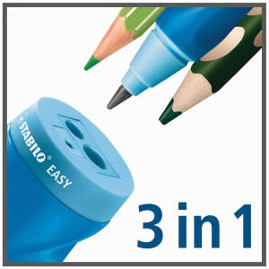Ascutitor ergonomic STABILO EASYsharpener 3 in 1, pentru creioane si carioci, diverse culori - Img 8