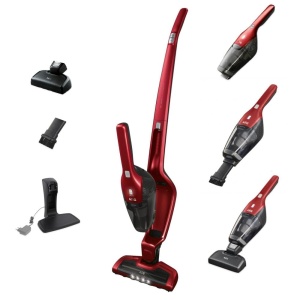 Aspirator AEG CX7-2-45AN, 2in1, Beutellos, 180 Rotire, 45 min Autonomie, Rosu
