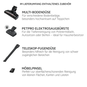 Aspirator AEG QX6-1-45AN fara fir, 45 min autonomie, 2in1, gri - Img 2
