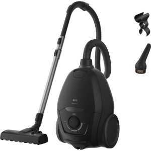 Aspirator AEG VX83-2EBR, 750 W, 64 dB, cu filtru HEPA, negru