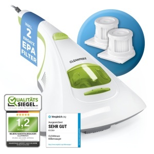 Aspirator anti-milbe CLEANmaxx, UV-C, 0.25L, ideal pentru alergici
