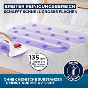 Aspirator CLEANmaxx Milbensauger UV-C pentru alergeni si sterilizare putere 300W - Img 8