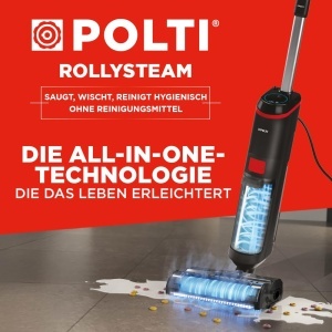 Aspirator cu aburi Polti Rollysteam WD20, negru, 3 moduri de operare - Img 2