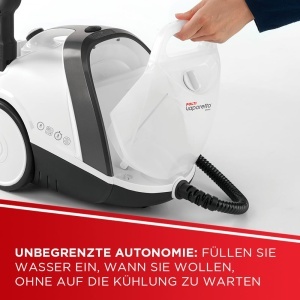 Aspirator cu aburi Polti Vaporetto Smart 120, 1500 W, 2 L, alb-negru - Img 5