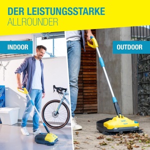 Aspirator cu acumulator GLORIA EasySweep 18V pentru interior si exterior, 40cm latime de lucru - Img 3
