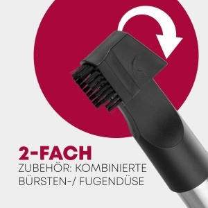 Aspirator cu sac Bomann BS 9019 CB, 700 W, sistem de filtrare in 5 trepte, perie ajustabila, culoare antracit - Img 5