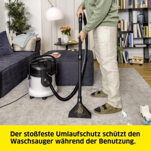 Aspirator de spalat Karcher SE 4 Plus furtun de aspirare 2 in 1 rezervor de apa proaspata 4 l rezervor de apa murdara 4 l duza de spalare a covoarelor - Img 7