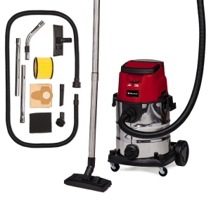 Aspirator Einhell TE-VC 3625 Li S-Solo 25L ECOBOOST Mode NegruRosu