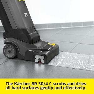 Aspirator Karcher BR 304 C, Compact, cu perie rotativa, pentru curatare rapida - Img 2