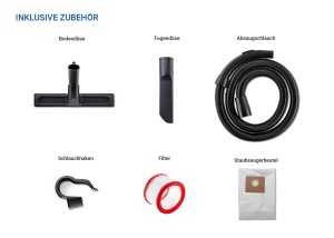 Aspirator Nilfisk Multi II 22L INOX, 1200 W, pentru uz casnic si profesional - Img 8
