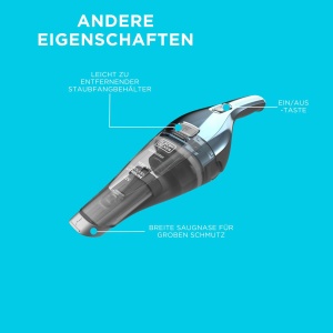 Aspirator portabil BLACKDECKER Dustbuster NVC220WBC, 7.2V, 1.5Ah, kabellos - Img 7