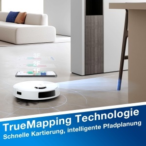 Aspirator robot ECOVACS DEEBOT N20 Plus 8000Pa functie mop autonomie 300 minute alb - Img 6