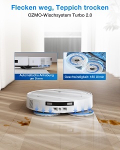 Aspirator robot ECOVACS DEEBOT T50 Omni Gen3, 25000 Pa, functie de spalare - Img 6