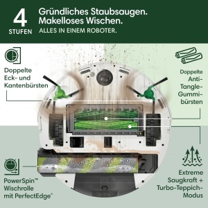 Aspirator Robot iRobot Roomba Max 705 Combo cu AutoWash Dock, Scurgere Automata, Navigare LiDAR - Img 6