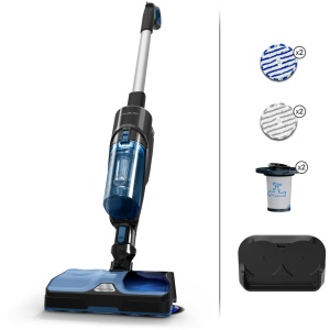 Aspirator Rowenta X-Combo GZ3038 2-in-1 Albastru-Negru Functie de Mop Rotativ Autonomie 60 Min - Img 3