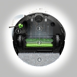 Aspirator si mop iRobot Roomba Combo i5 (i5572), cu absaugare automata, Wi-Fi, culoare Cool - Img 4