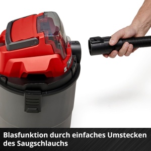 Aspirator umed si uscat fara fir Einhell TC-VC 18/15 Li-Solo Power X-Change (litiu-ion, recipient din plastic 15 l, 4 role, incl. furtun de aspiratie, diverse filtre, fara baterie si incarcator) - Img 7