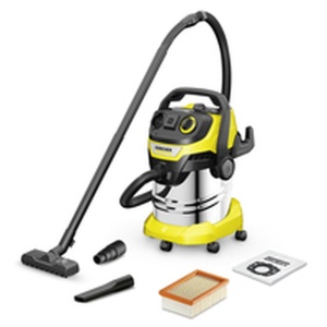 Aspirator umed/uscat Karcher WD 5 P S V-25/5/22, incl. priza, filtru plisat plat, cutie de filtrare patentata, curatare filtru, sac filtru din lana, 1.100 W, recipient din otel inoxidabil: 25 l, furtun de aspiratie: 2,2 m - Img 2