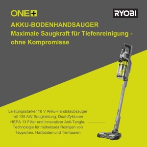Aspirator vertical fara fir Ryobi ONE RSVS18BL-0 motor brushless 90 AW fara acumulator culoare antracit - Img 2