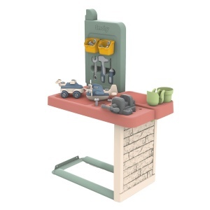 Atelier de bricolaj Smoby Life cu 39 accesorii, din materiale reciclate, pentru copii de la 2 ani