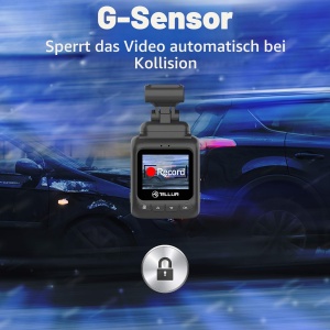 Autokamera TELLUR Dash Patrol DC1, FullHD 1080P, G-Sensor, Negru - Img 5