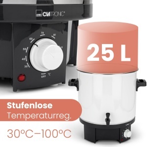 Automat de conservare si preparare Clatronic EKA 3338, 25L, 1800W, Emailiat - Img 4