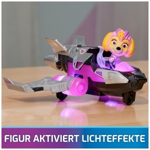 Avion de Jucarie PAW Patrol Skye, 17 cm, cu Efecte de Lumina si Sunet - Img 3