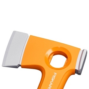 Axa de Camping Fiskars X13, Ultraleggera, 480 g, Culoare Portocalie - Img 4