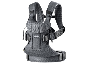 BabyBjorn Marsupiu One Air, plasa 3D, gri antracit