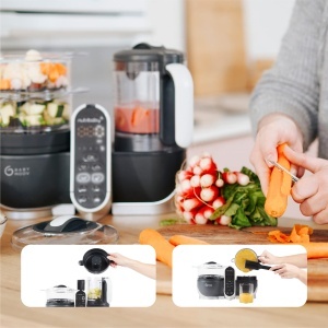 Babymoov Nutribaby Plus Industrial Grey 6-in-1 Preparare Mancare pentru Bebelusi 2200ml - Img 6