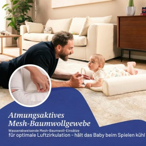 Babynestchen Chicco Mommy Pod 3in1, 81 cm x 49 cm, Bio-Baumwolle, Bej - Img 6