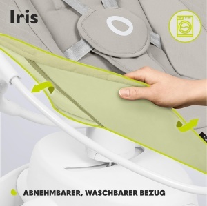 Balansoar electric LIONELO Iris 360 rotativ, pentru bebelusi pana la 9 kg - Img 7
