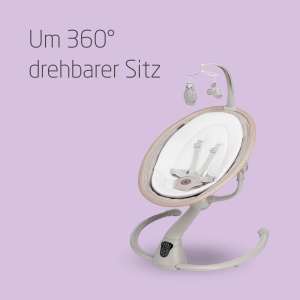 Balansoar electric Maxi-Cosi Cassia, 0-6 luni, max. 9 kg, 12 melodii, bej - Img 4