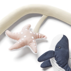 Balansoar Ergobaby Evolve cu Arc de Joaca, Culoare Ocean Wonders - Img 6