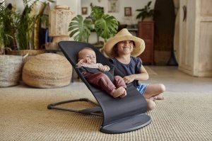 Balansoar pentru bebelusi BabyBjorn Bliss, 3D-Jersey, gri - Img 3