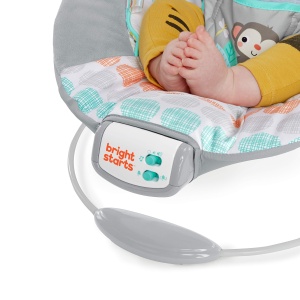 Balansoar pentru bebelusi Bright Starts Whimsical Wild, cu vibratii si muzica, 0-6 luni - Img 5