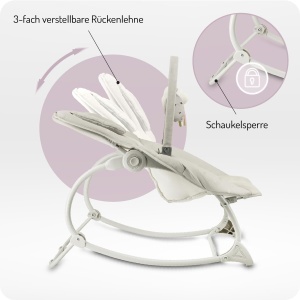 Balansoar pentru bebelusi MoMi LAPIS, pana la 12 kg, cu 8 melodii si 3 moduri de vibratie - Img 4