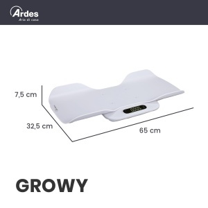 Balanta digitala GROWY AR2P223AB pentru bebelusi si adulti, capacitate 180 kg - Img 4