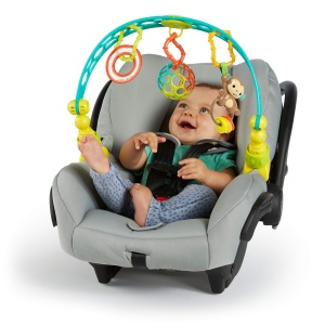 Baldachin activitate Bright Starts, material flexibil, cu jucarii integrate - Img 1