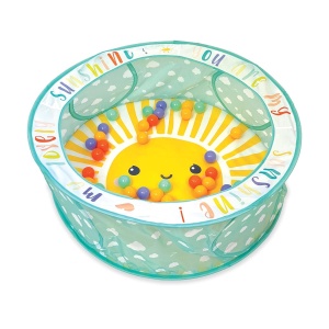 Ballebad Infantino Pop-Up cu 50 Bile Colorate, 90 cm, Usor de Asamblat