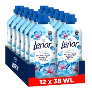 Balsam de rufe Lenor Aprilfrisch, 12x38 spalari, cu parfum de bergamota