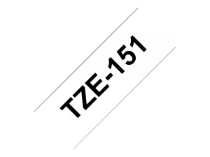 Banda de etichetare Brother TZe-151, 24 mm, negru pe transparent, laminata - Img 3