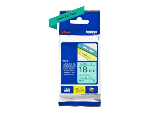 Banda de etichetare Brother TZe-741, 18 mm, 8 m, negru pe verde