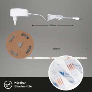 Banda LED Briloner 5m, RGB, 15W, Control prin App si Telecomanda - Img 6