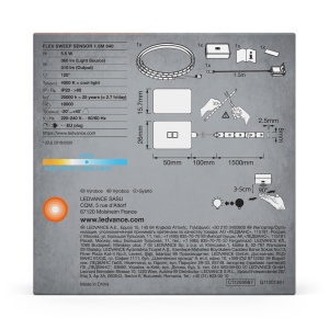 Banda LED cu senzor de atingere LEDVANCE, 1.5 m, culoare alb cald, montaj sub dulap - Img 6
